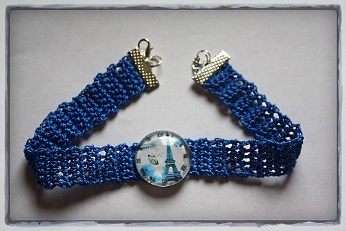 Choker blau